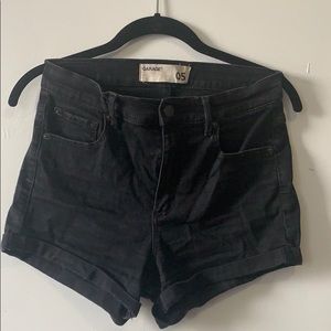Black highwaisted shorts